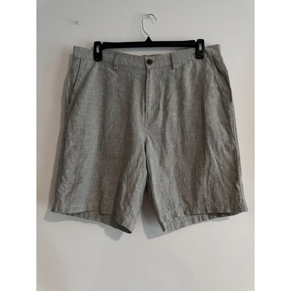 Patagonia Island Hopper Shorts Mens 36 Gray Hemp Organic Cotton Blend